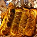 なちょちゅ～ママ's cooksnap of when they made 卵サンドイッチとHOTバナナトースト.