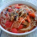 もぃのすべて's cooksnap of when they made ♪野菜ジュースでスープパスタ♪.