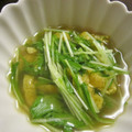shimaru's cooksnap of when they made 水菜とお揚げさん☆カレー味で.