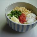 momo hana's cooksnap of when they made 熱玉明太うどん.
