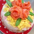 新妻ゅぅこ's cooksnap of when they made 大切な日に☆ちらし寿司ケーキ.