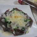 miyuki12's cooksnap of when they made こんにゃくの味噌ピザ風.