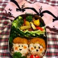 あい葉's cooksnap of when they made お弁当に　時間のない時　コロッケ君弁当.