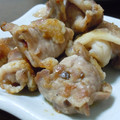 レアレアチーズ's cooksnap of when they made ＊お麩の豚肉包みと蒟蒻の照り煮＊*.