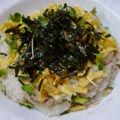 t-mask's cooksnap of when they made 超お手軽☆ツナきゅうちらし寿司.