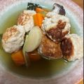 08261010's cooksnap of when they made ホッとする味☆鶏つくねと大根の煮物.