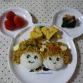 ゆずっ子そうママン's cooksnap of when they made 簡単キャラ弁♪焼きそばヘア弁当.