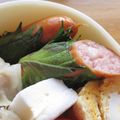 わん吉の母's cooksnap of when they made 大葉巻きウインナー.