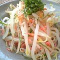 田舎味噌's cooksnap of when they made もやしと干しえびの青しそポン酢あえ.