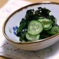 ピンクのたまご's cooksnap of when they made ワカメと胡瓜の酢のもの.