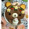 ＊ラビママ＊'s cooksnap of when they made イチゴ飾りリラックマのサンドイッチ♪.