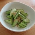 Nekozame's cooksnap of when they made 1分で！キュウリの簡単おつまみ♪♪.