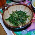 サオリ's cooksnap of when they made 水菜のおひたし.