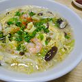 chocotama's cooksnap of when they made かき玉あんかけうどん.