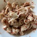 ししゃもんじゃ's cooksnap of when they made ヘルシーささみの梅あえ.