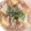 明日蘭's cooksnap of when they made 大根のとろり鶏ミンチあんかけ☆☆.