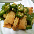 maruru-nn's cooksnap of when they made お揚げのオクラがけ.