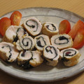 もんしゅしゅ's cooksnap of when they made 鶏ささみの梅のり巻き♪お弁当のおかず.