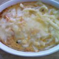 iwmkor's cooksnap of when they made 簡単♪キムチうどんグラタン.