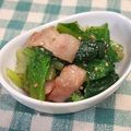 chokomi513's cooksnap of when they made 小松菜とベーコンのゴマ和え.