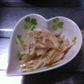 ma-tan's cooksnap of when they made 薄桃色でさっぱり♡大根の甘梅肉和え.