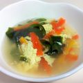とーみママ's cooksnap of when they made ふわふわ卵わかめスープ.