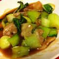 yunatanママ's cooksnap of when they made 豚バラ肉とチンゲン菜のごま油炒め.