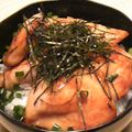 ミワボシ's cooksnap of when they made ☆簡単★鶏ササミガーリック丼☆.