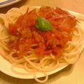 ずさこ's cooksnap of when they made 特製♥トマトソースのパスタ.