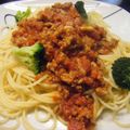 EMI1121's cooksnap of when they made 簡単ミートソーススパゲッティ.