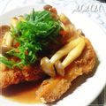 MAMAJA's cooksnap of when they made さくっじゅわ～♡白身魚の甘酢あんかけ.