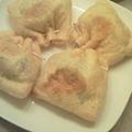 haruhi_o's cooksnap of when they made 油揚げの焼き巾着♡納豆チーズ青じそしらす.