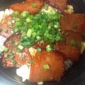 博多のYOME's cooksnap of when they made 食べるラー油の玉子チャーシュー丼☆.