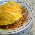 ばるぼあ's cooksnap of when they made 豚キムチあんかけオムライス.