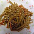 あやにゃんぽん's cooksnap of when they made 簡単☆きんぴらごぼう.