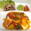 ☆さち★'s cooksnap of when they made 酢豚風・厚揚げと野菜の甘酢炒め.