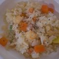 couまま's cooksnap of when they made えびときのこのガーリックピラフ(´∀｀).