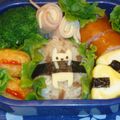 デューマ's cooksnap of when they made ■肉むすびのとろ～りチーズのせ■.