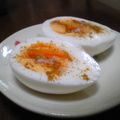 ★じん★'s cooksnap of when they made ゆで卵★カレー粉＆塩で　お弁当のおかず.