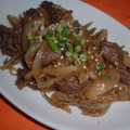 Jock's cooksnap of when they made 牛肉と玉ねぎとごぼう炒め.