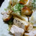 まな竜's cooksnap of when they made ✿✿温玉のせチキンサラダ✿✿.