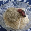 デューマ's cooksnap of when they made さっぱり！すぐでき！梅とろろ昆布素麺.