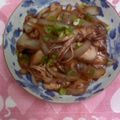 kuishinboF's cooksnap of when they made ヒイカと玉ねぎの甘酢炒め.