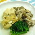 アロハロコモコ's cooksnap of when they made うどんだしで　小松菜と油揚げのたいたん.