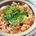 加藤律子's cooksnap of when they made 肉味噌☆きのこの炊き込みご飯.