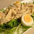 まみんこんちゃん's cooksnap of when they made 水菜と玉子のささみソースでサラダ★.