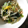ｍａｒしゃん's cooksnap of when they made 鮭あらほぐしともやしの胡麻酢和え.