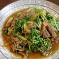 綺ママ's cooksnap of when they made 水菜と牛肉の甘辛煮.