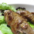 えみんちゅ＊'s cooksnap of when they made 明太チーズと大葉の肉巻照り焼き.