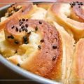 みどふぁどベシ's cooksnap of when they made さつまいもクリームの黒糖パン.